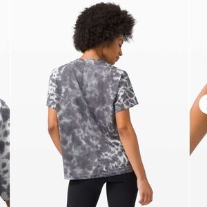 Lululemon All Yours Tee *Tie Dye Marmoleado Tie Dye Graphite Grey